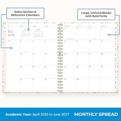 15 Month 2026-2027 Weekly and Monthly 8.5″ x 11″ Londonberry- 2026/2027