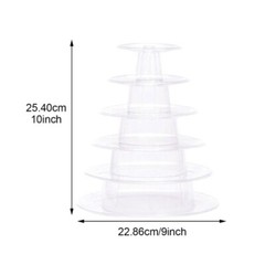 Dessert Display Rack Stackable Cake Holder PET Material Cake Display Stand