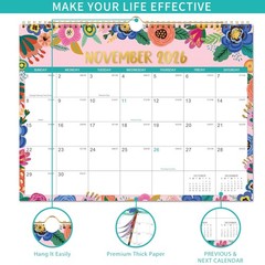 Wall Calendar 2026-2027 – Calendar 2026-2027, JUL. 2026 – Dec. 2027, 18 Month…