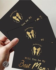 Set of 8 Groomsmen Cards, 6 Pieces Will You Be My Groomsman and 2 Pieces Will…