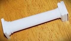 Wilton ~ 5 INCH GRECIAN PILLARS #303-3703 – WHITE PLASTIC – SET OF 8 – Vguc