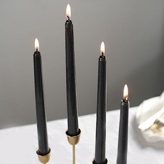 10″ tall Black Premium Taper Candles Wedding Centerpiece Decorations WHOLESALE