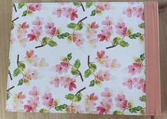 Floral, Peach, Pink, Guestbook With Spiritual Quotes Throughout, Ribbon Marker