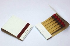50 Plain White Matches Matchbooks for Wedding, Birthday, Party (1 Box)