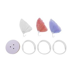 White& Pink& Purple Giant 3-head Artificial Butterfly Wedding Decoration