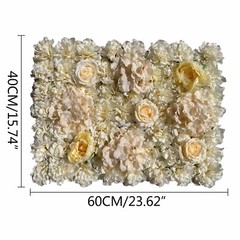 6 Pack Artificial Silk Flower Wall Panels Wedding Photography Party Venue Decor