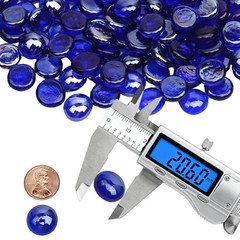 Cobalt Blue Glass Beads for Vases – 2 lb for Flat Marbles