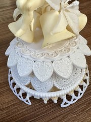 Vintage 1950s Plastic Wedding Cake Topper – Cherubs & Bells MCM (Project/Repair)