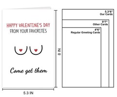 Naughty Valentines Day Card for Boyfriend Husband Fiance Him, Adult Humor Val…