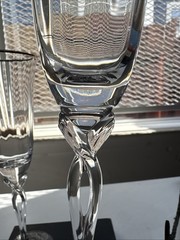 Oneida Wedding Toasting Pair Flute Champagne wine glass