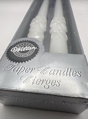 2 Piece Wilton 10″ Wedding Taper Candles RIBBONS & RINGS Vintage 1998 NEW-SEALED