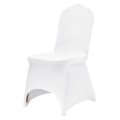 VEVOR 50PCS White Stretch Spandex Folding Chair Covers for Wedding Party Dining