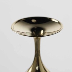 5 oz Disposable CLEAR GOLD PLASTIC Wedding GOBLETS Glasses TABLEWARE WHOLESALE
