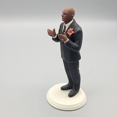 Wedding Cake Topper Weddingstar Porcelain Groom dark skin tone figurine 9489