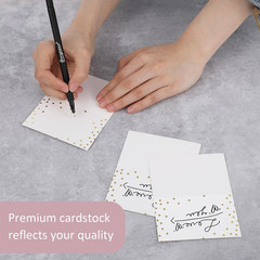 50Pcs Place Cards for Table Setting, 4.49×3.54 Inches Name Cards for Table Setti