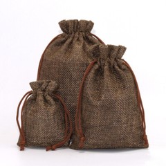 10/20/30pcs Wedding Imitation Hemp Favour Gift Bags Jewelry Drawstring Pouch