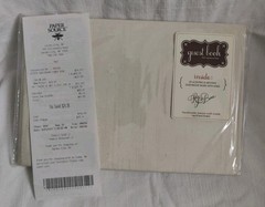 Rag & Bone Bindery Signature Lined GUEST BOOK Cream/Off White LINEN Guest Book