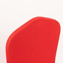 RED Ruffle Pleated Skirt Fitted Spandex Banquet CHAIR COVER Party Decorations