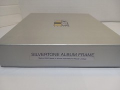 Royal Limited Silvertone Album Frame w/ Gold Accents Holds 64 Photos NOS