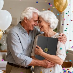 80th Birthday Guest Signing Board Black Gold Alternative Party Decoration 18×12