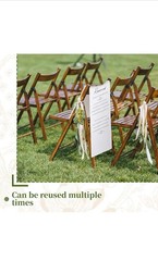 Reserved Memorial Wedding Chair Sign with love from Heaven Cotton Linen Weddi…