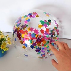 Star Metallic Foil Confetti 8000 Pcs Shiny Star Table Confetti for Fill Rainbow