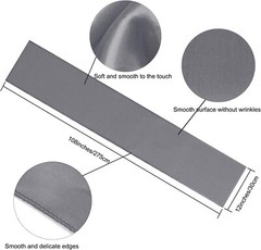 4pc 12″x 108» Gray Satin Table Runner Bright Silk Smooth Wedding Party Banquet