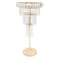 Elegant Gold Flower Stand, 4-Tier Wedding Centerpiece, Versatile Display