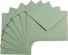 50 Pieces Sage-Green A7 Envelopes Greeting Card 5.24 x 7.24