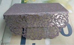 25/50PCS Personalized Laser Cut Printing Wedding Invitation Cards with Envelopes