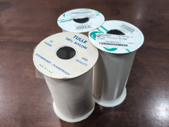(Lot of 3) Nylon Tulle Shear Fabric (6″x25yd) 2 Ivory 1 Off White Approx 75yd