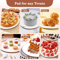25 PCS 12 Inch Round Cake Boards Greaseproof Cardboard Circles Pastry Base