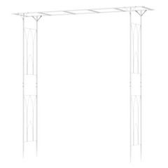 Wide Garden Arch Metal Archway Gate Rose Vine Plants Climbing Trellis Heavy Duty