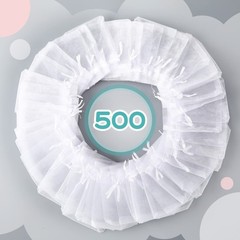 500 Pcs White Organza Drawstring Bags 3×4″ Jewelry Gift Pouches for Weddings & F