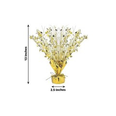 6 GOLD Metallic Star Foil Spray Centerpiece Table Decoration Wedding Party