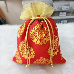 Potli,Batwa,Gota Patti Fabric Potli,Return Gift Potli,Mithai,Bhaji Ladoo Potli
