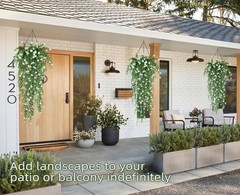 8pcs Artificial Plant Fake Eucalyptus Hanging Flower Wedding Garden Home Decor