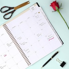 Day Designer 2026-2027 Weekly and Monthly 8.5″ x 11″ Rose Garden- 2026/2027