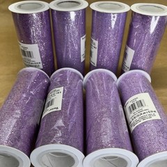 Lavender Purple Glitter Tulle 6″ x 10 yds – NEW Sealed – Lot of 8 Rolls