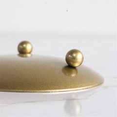 YYaaloa 2 Pack Gold Decorative 4.33 inches (D) x 0.7 (H), Gold-2