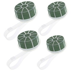 4Pcs Reusable Bridal Bouquet Holders Plastic Flower Arrangement Handle Green