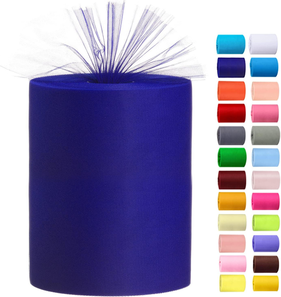 Tulle Rolls 6” by 100 Yards (300 Feet) Tulle Roll Spool Fabric for DIY Tutu Skir