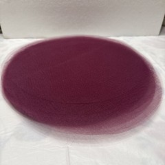 Burgundy Tulle Circles 9″ Round 125 Pieces Party Favors New Old Stock(56)