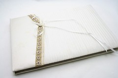 Lillian Rose Wedding Bride 11″ Guest Book – Crushed Taupe GB270I-D DEFECT