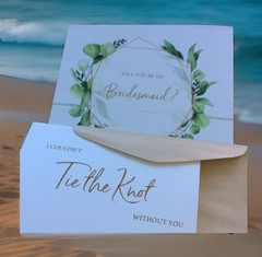 “Will You Be My Bridesmaid” Magnetic Closure Wedding Gift Box w/card Bridesmaid