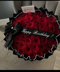 100 Fresh Red Rose Bouquet Customizable Next Day Shipping From Ca USA