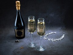 Champagne Flutes Personalized, Mr Mrs Champagne Glasses, Set 2 Engraved Glasses