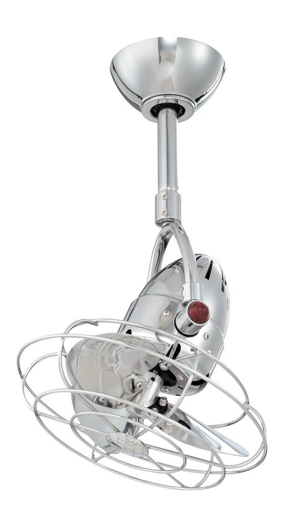 Matthews Fan DI-CR-MTL Diane oscillating ceiling fan in Polished Chrome finish w