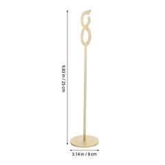 20Pcs Elegant Wooden Table Number Signs for Party Wedding Reception Golden