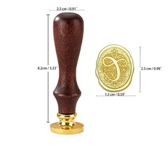 Initial Alphabet C Wax Seal Stamp, Vintage Letter Sealing Wax Seal Stamp with…